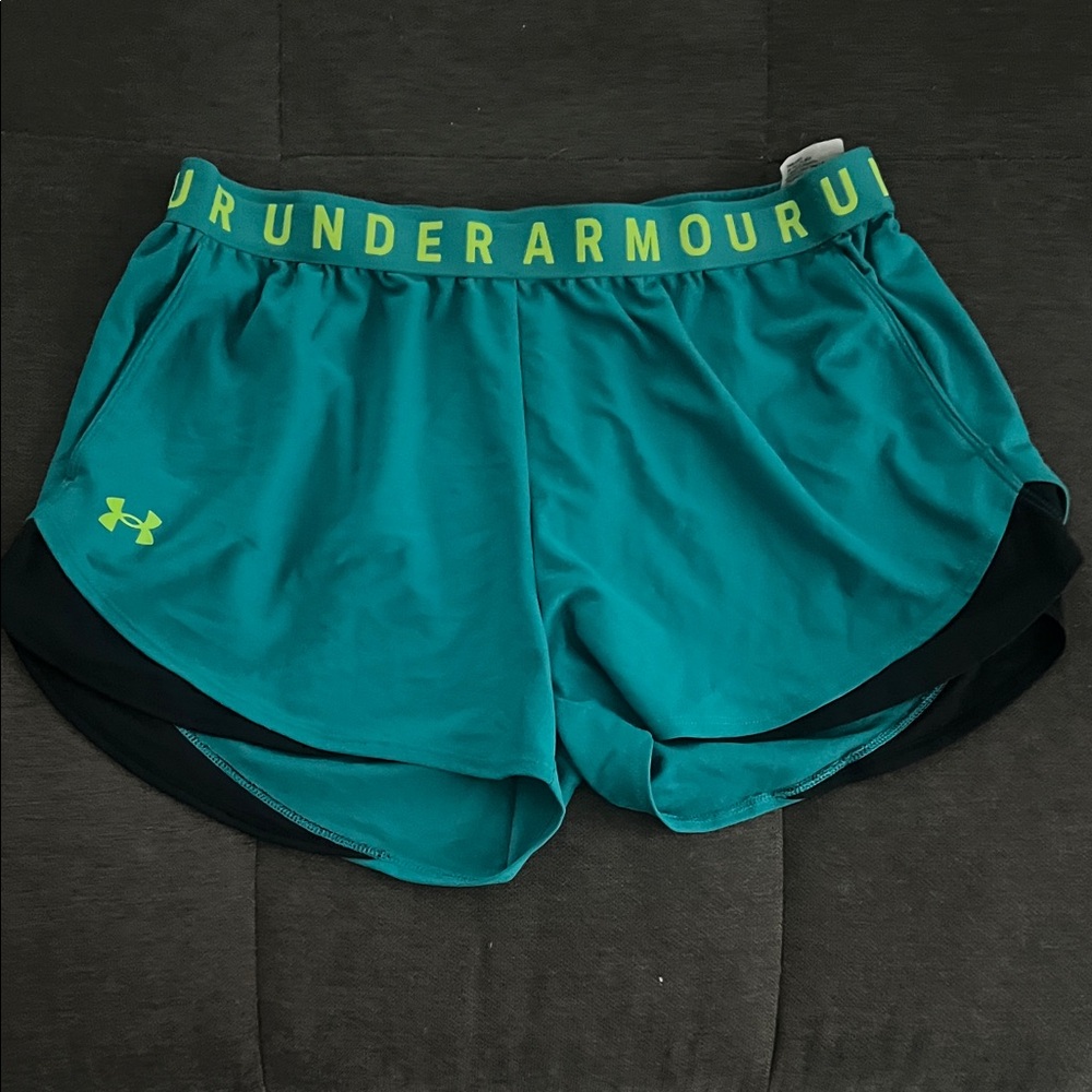 Under Armour Women's Green Athletic Shorts